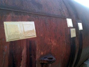 Metal plates bonded to stem the leak and coated for long term protection Metal plates bonded to stem the leak and coated for long term protection