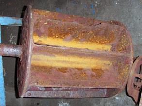 Corroded liquid ring vacuum pump impeller used in metal processing Corroded liquid ring vacuum pump impeller used in metal processing