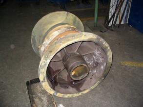 Chemical attack inside the volute and on the impeller of a vertical pump Chemical attack inside the volute and on the impeller of a vertical pump