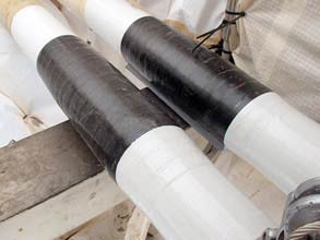 Belzona SuperWrap II applied for long term repair Belzona SuperWrap II applied for long term repair