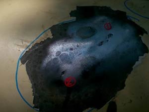 Underground pipe had developed thin-wall defect Underground pipe had developed thin-wall defect