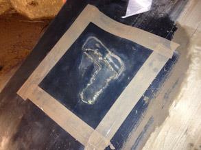 Torn conveyor belt repaired with Belzona 2311 (SR Elastomer) Torn conveyor belt repaired with Belzona 2311 (SR Elastomer)