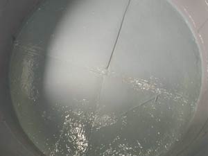 Internal lining of stack with Belzona 1593 for long-term corrosion and chemical resistance Internal lining of stack with Belzona 1593 for long-term corrosion and chemical resistance