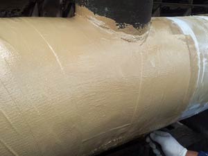Belzona pipe wrap applied for long term protection Belzona pipe wrap applied for long term protection