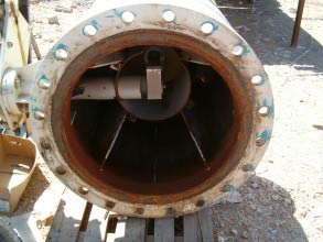 85cm (33.5") diameter control valve damaged by corrosion at a wastewater treatment plant 85cm (33.5") diameter control valve damaged by corrosion at a wastewater treatment plant