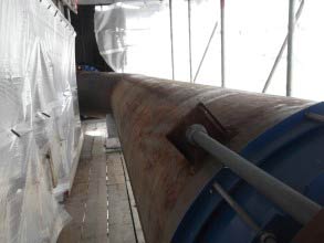 General corrosion on outside of pipework resulting in wall thickness loss General corrosion on outside of pipework resulting in wall thickness loss