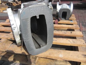 Internal surfaces of valve blasted Internal surfaces of valve blasted