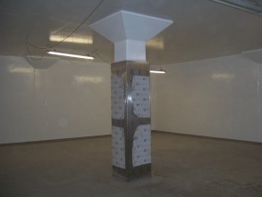 Kitchen walls repaired with Belzona 4141 (Magma-Build) and excellent hygiene levels ensured using Belzona 5151 (Hi-Build Cladding) Kitchen walls repaired with Belzona 4141 (Magma-Build) and excellent hygiene levels ensured using Belzona 5151 (Hi-Build Cladding)